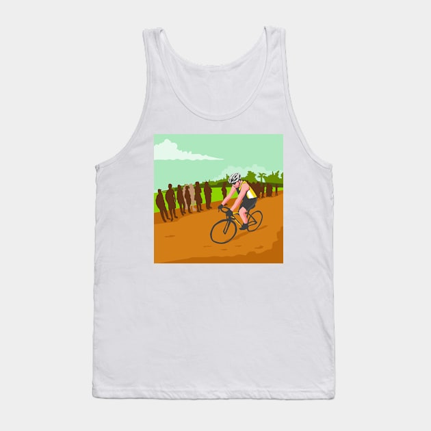 Cyclist Racing WPA Tank Top by retrovectors